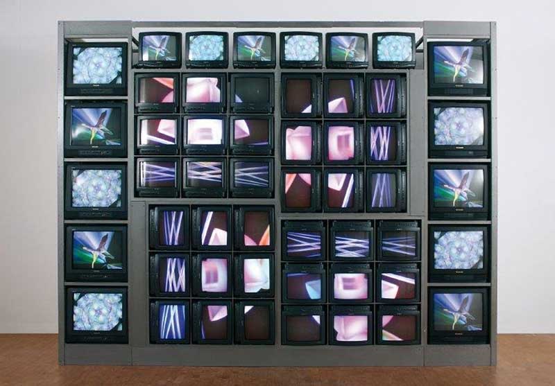Wall di monitor CRT
